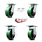 Service Caster 6 Inch Poly on Cast Iron Caster Set with Roller Bearing 2 Swivel Lock 2 Rigid SCC-35S620-PUR-GB-BSL-2-R-2 - alternate 6